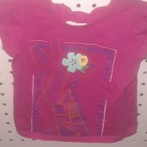 Pink giraffe t shirt
